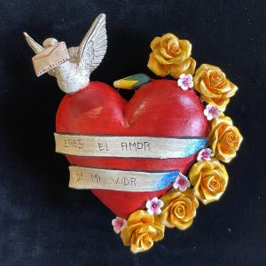 "Eres el Amor de mi Vida" Retablo Heart Ornament