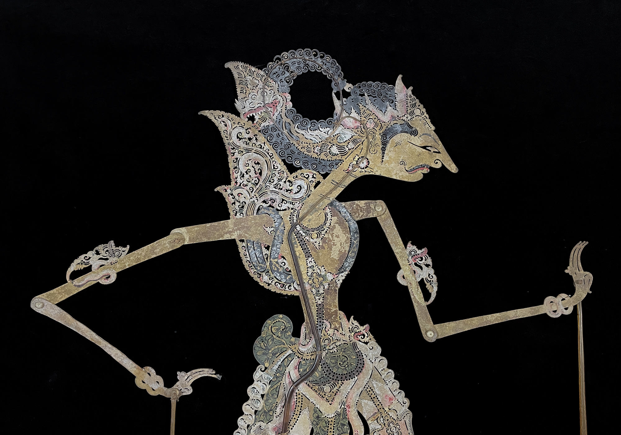 Warrior - Antique "Wayang Kulit" Javanese Shadow Puppet