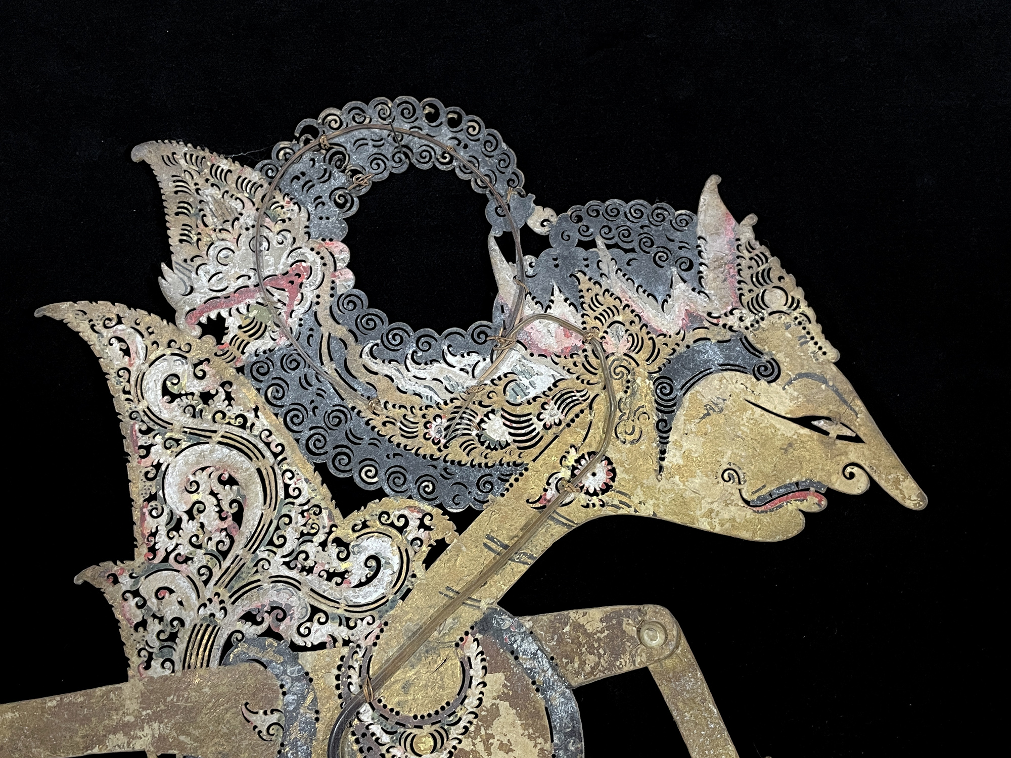 Warrior - Antique "Wayang Kulit" Javanese Shadow Puppet