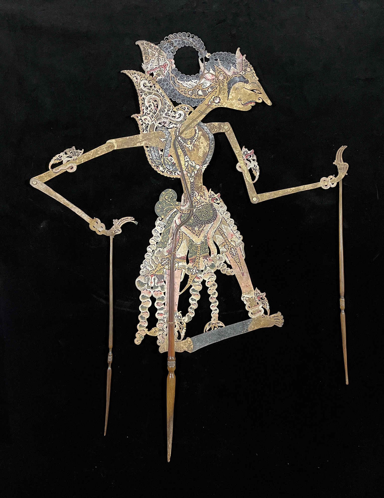 Warrior - Antique "Wayang Kulit" Javanese Shadow Puppet
