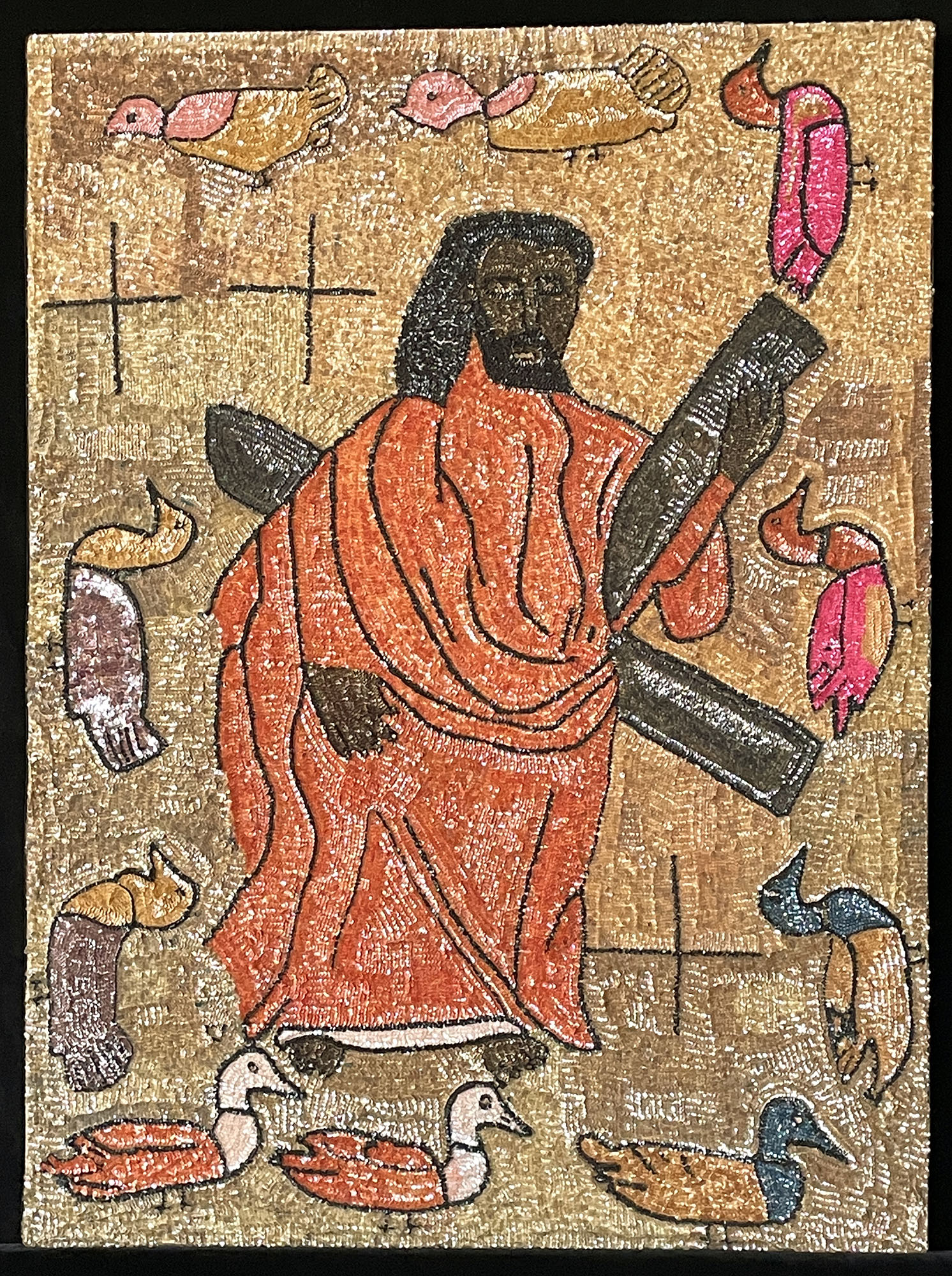 Jesus Carrying the Cross, with Ducks