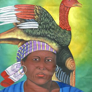 Woman with Turkey on her Head