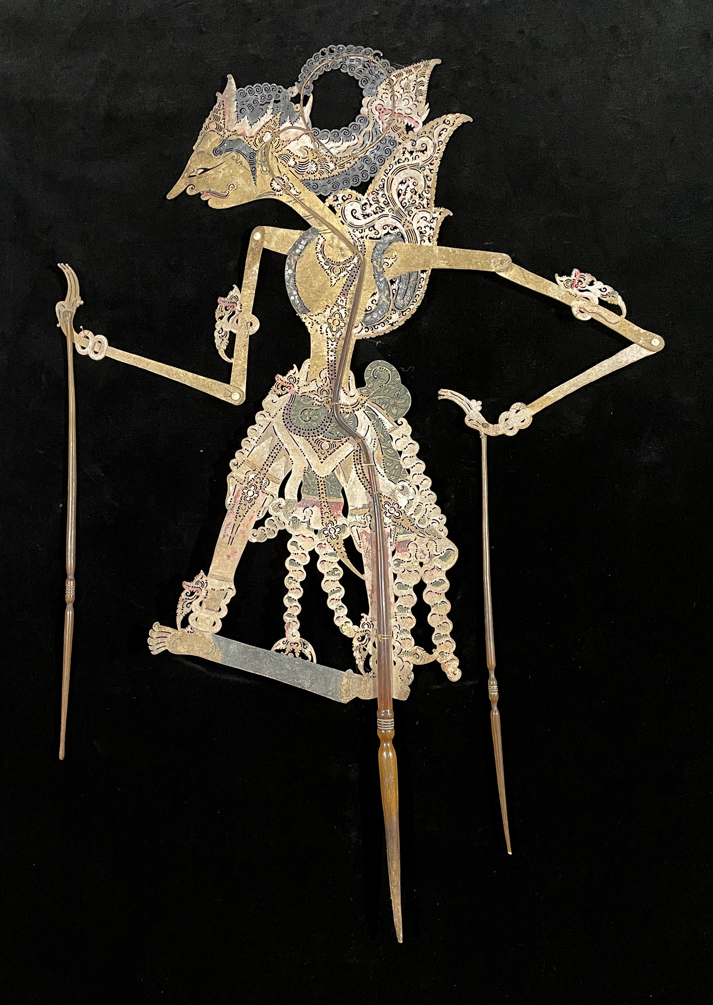Warrior - Antique "Wayang Kulit" Javanese Shadow Puppet
