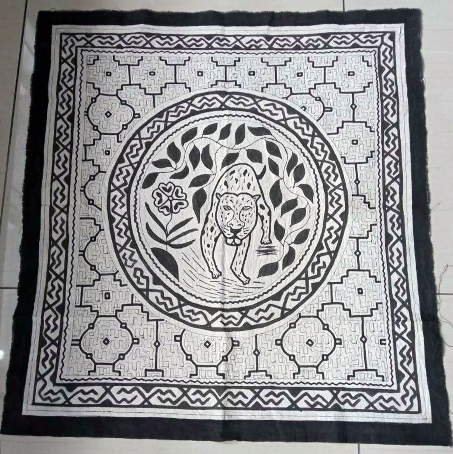Jaguar - Shipibo Cloth