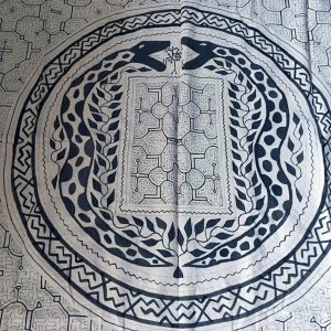 Two Snakes - Shipibo Cloth