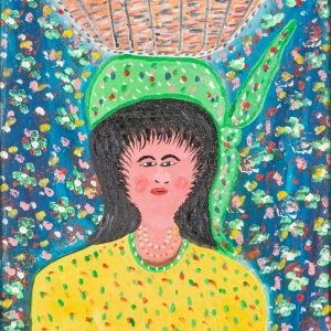 Woman Carrying Basket of Fruit