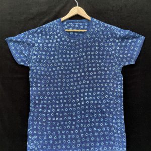 Indigo Tie-dye T-shirt by Gasali Adeyemo - Large