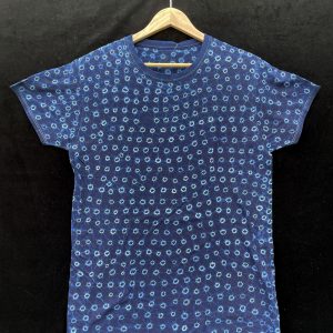 Indigo Tie-dye T-shirt by Gasali Adeyemo - Medium
