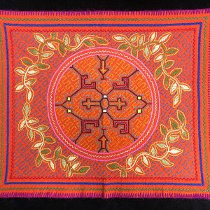 Embroidered Kené Shipibo Cloth
