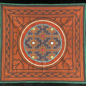 Embroidered Kené Shipibo Cloth