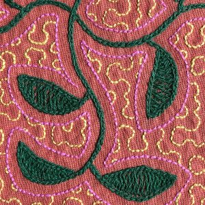 Embroidered Kené Shipibo Cloth