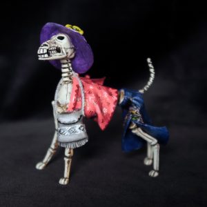 Calavera Dog - Retablo Figure