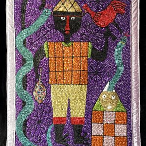 Ceremonie for Damballa - Vodou flag