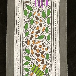 Two Snakes in the Forest - Shipibo Cloth Runner