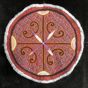Embroidered Kené Shipibo Cloth