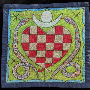 Erzulie and Damballa - Vodou Flag