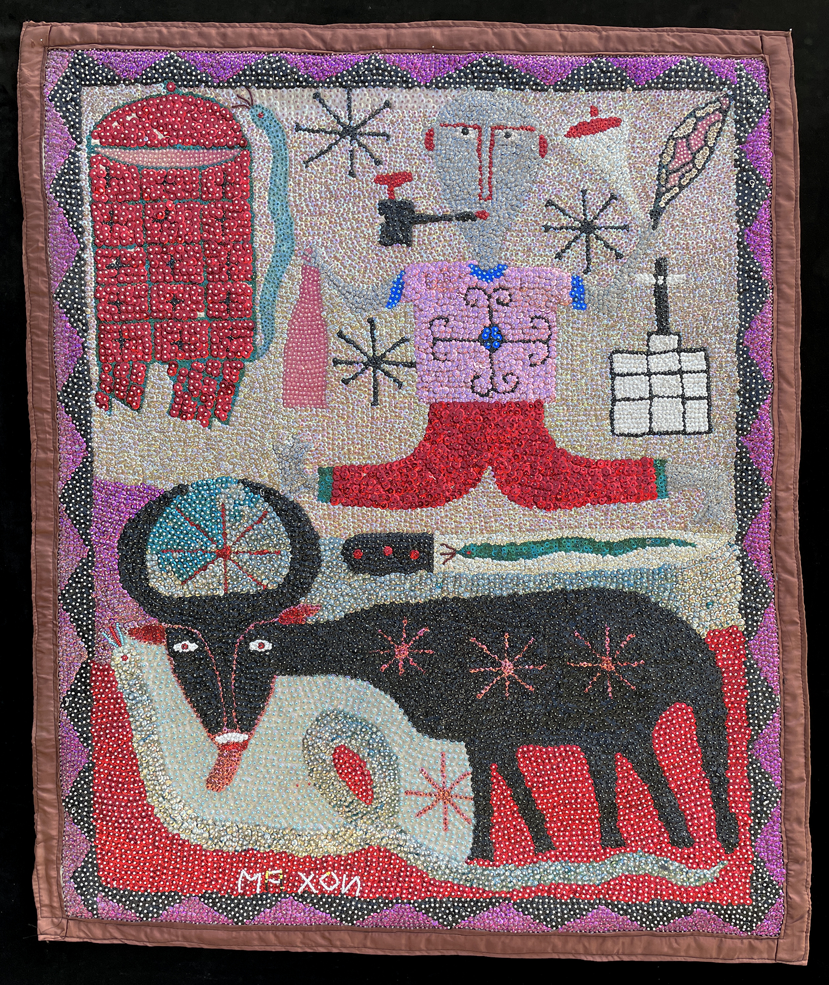 Ceremonie for Bossu et Tous les Saints - Vodou Flag
