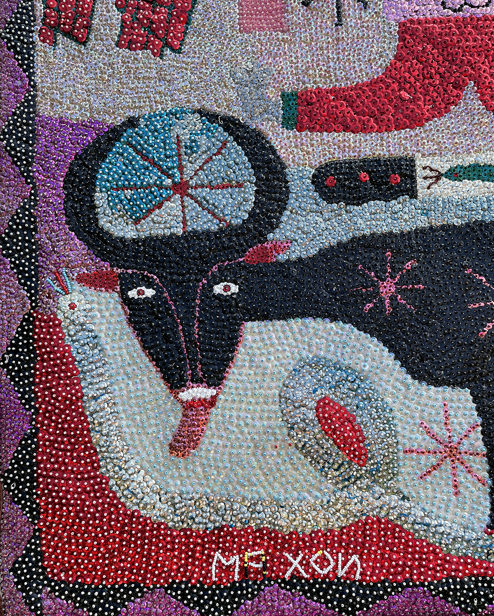 Ceremonie for Bossu et Tous les Saints - Vodou Flag