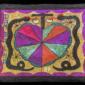 Damballa & Erzulie - Vodou Flag