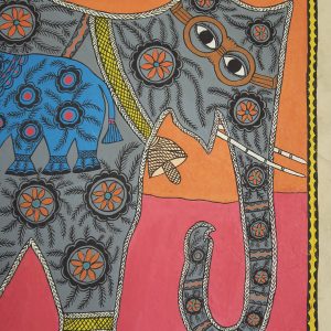 Pregnant Elephant with Spectacles