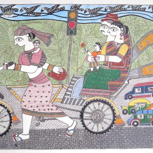Family in a Rickshaw
