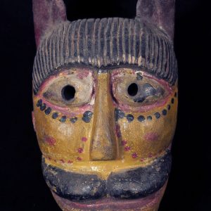 Tiger with a Mustache - Miniature Hindu Festival Mask