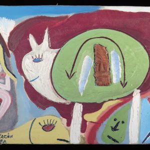 Sin Titulo (Nude woman and large animal)