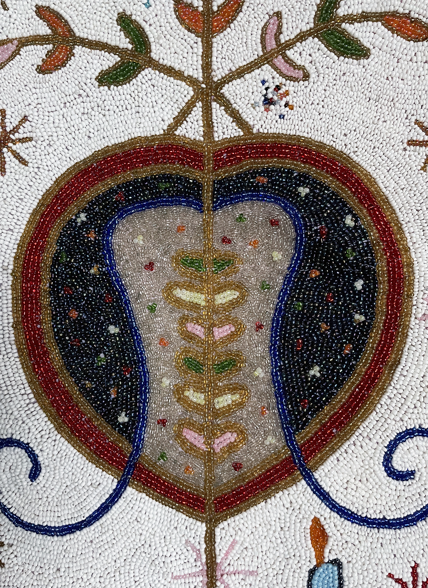 Ezilie Freda Beaded Vodou flag