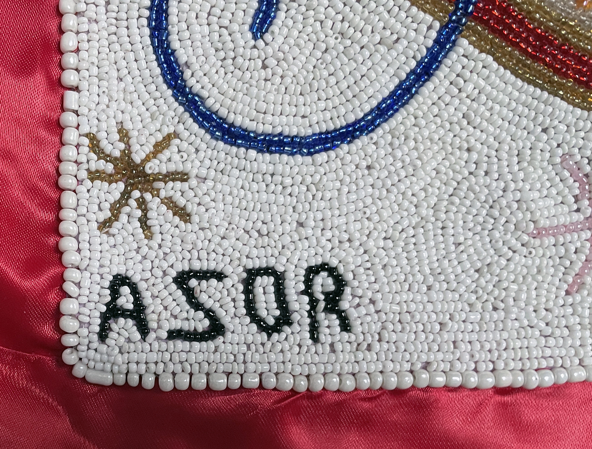 Ezilie Freda Beaded Vodou flag