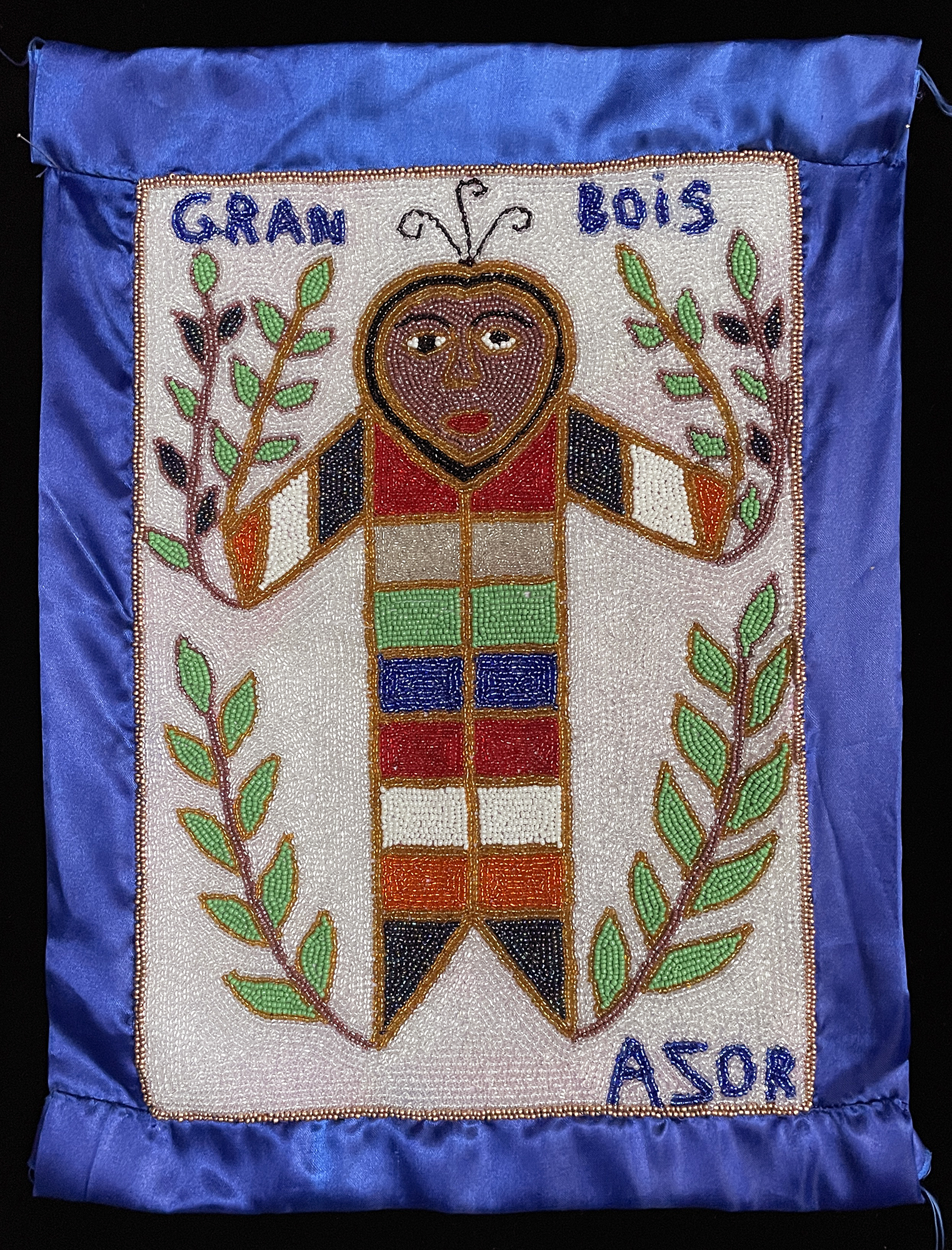 Gran Bois Beaded Vodou flag
