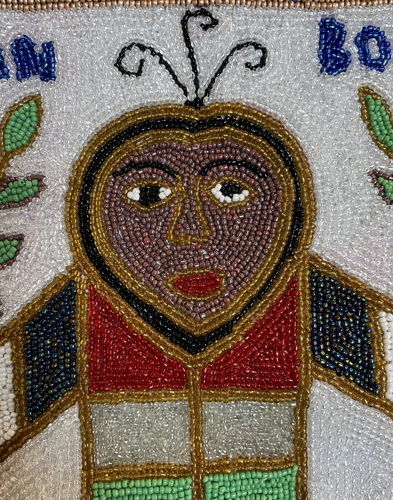 Gran Bois Beaded Vodou flag