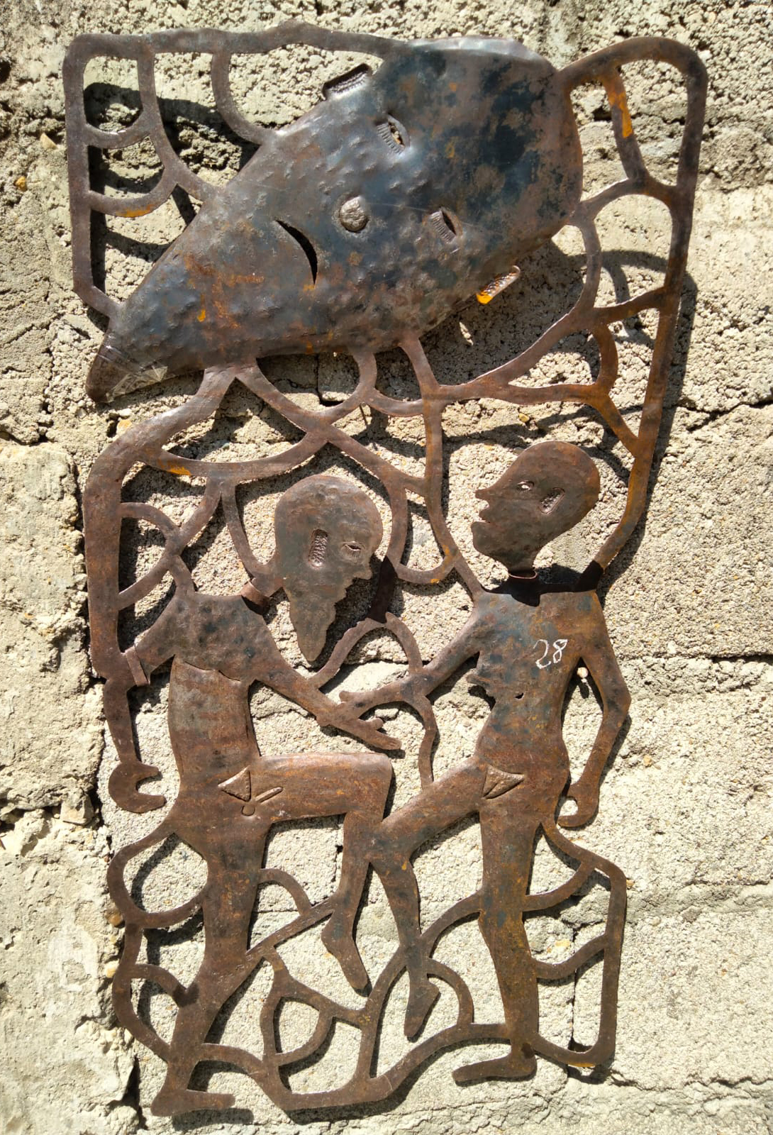 Man, Woman and the Face in the Sky