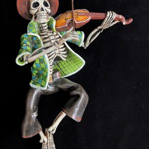 Fiddler of the Dead - retablo sculpture