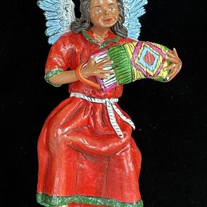 Angel accordionista - retablo figure