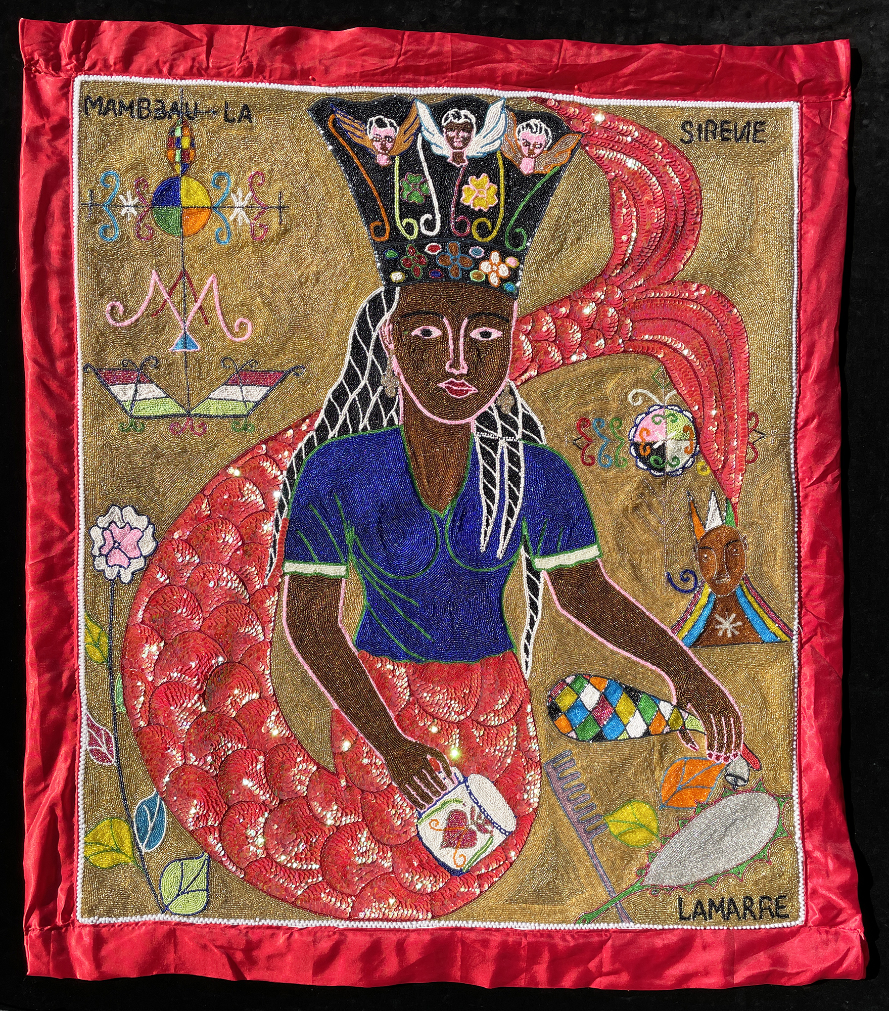 Mambeau La Sirene - Vodou Flag (Drapo Vodou)