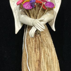 Maguey Angel with Flowers