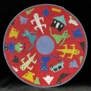 Imbenge Zulu "Hardwire"Wire Basket - pictorial style