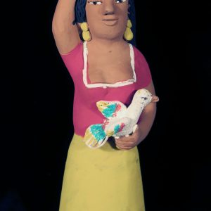 Woman Carrying Bird to the Market