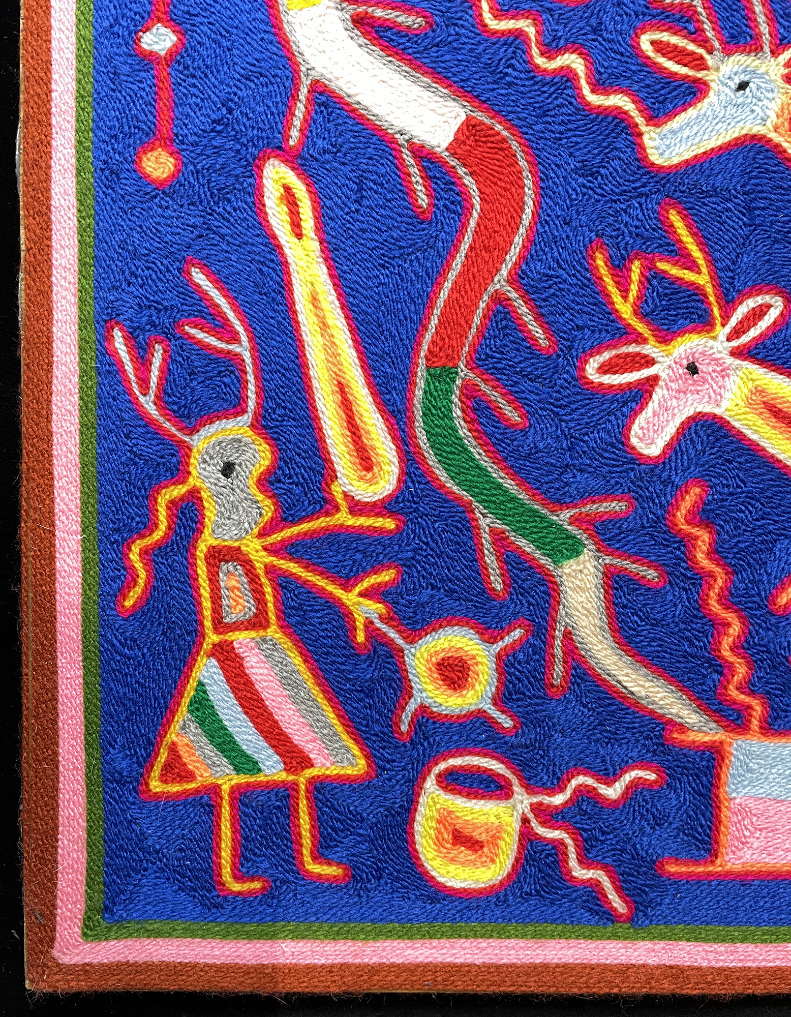 Dos Viboras - Nierika Yarn Painting