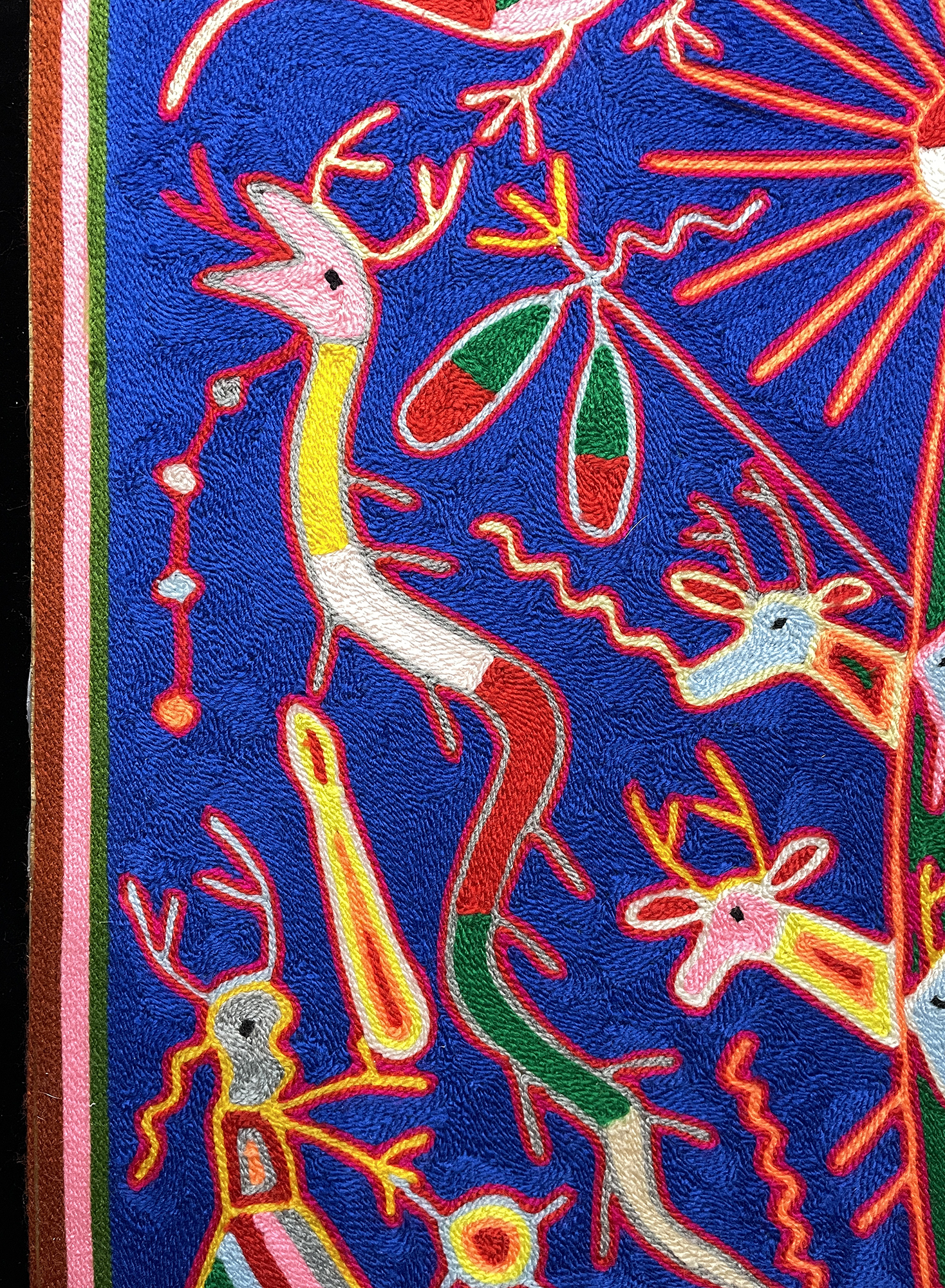 Dos Viboras - Nierika Yarn Painting