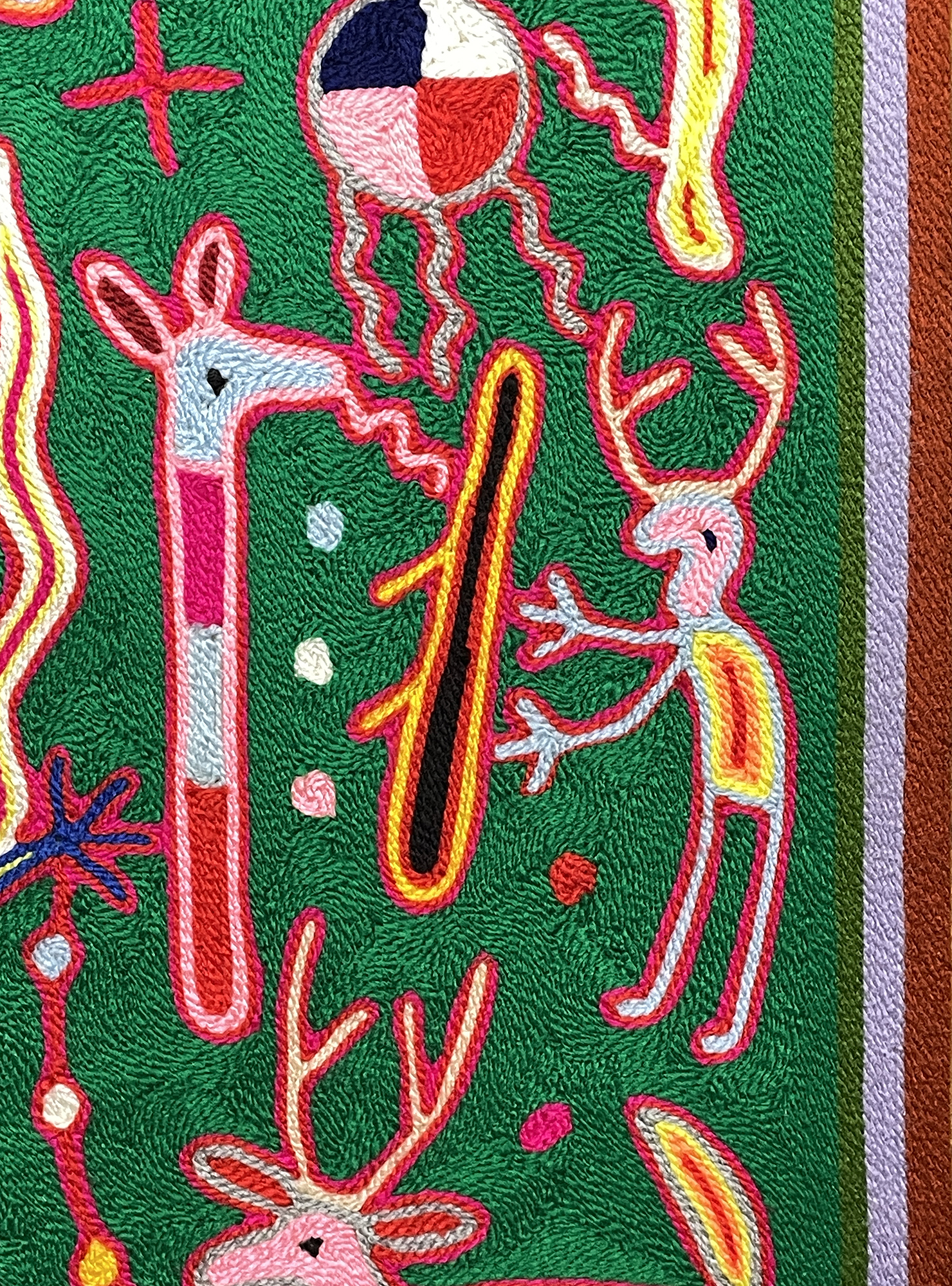 El Dios Mar (God of the Sea) - Nierika Yarn Painting
