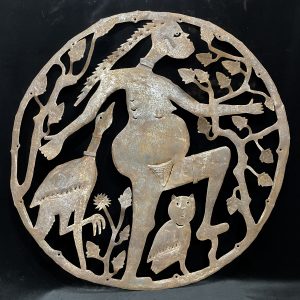 Pregnant Woman with Birds