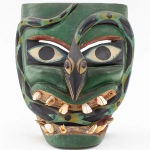 Green Snake Mask attributed to Victoriano Salgado of Michoacan