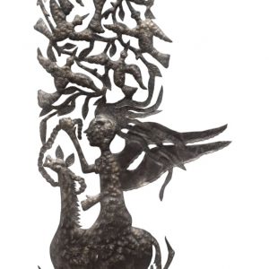 Angel on Horseback with Birds