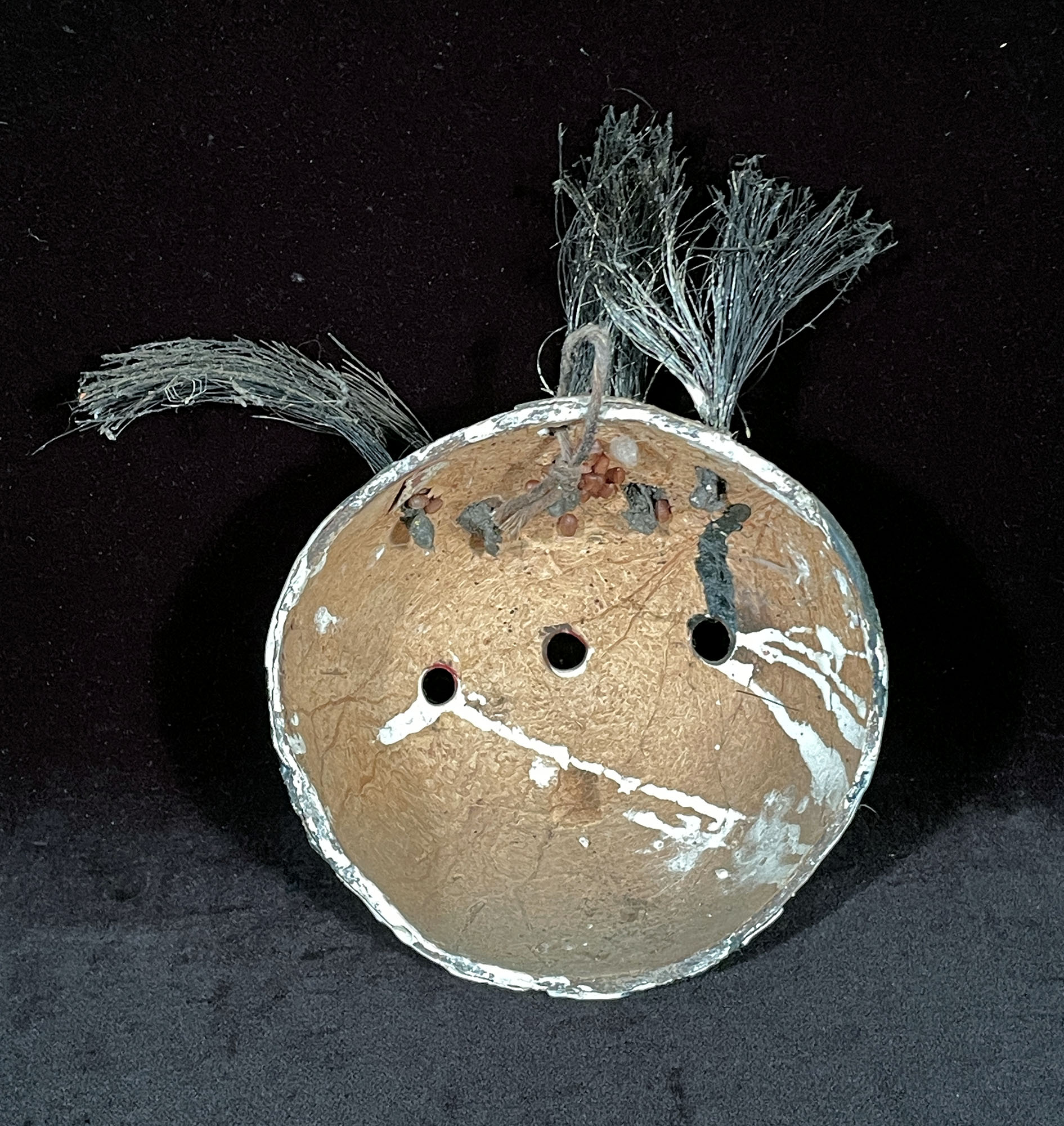 Life and Death - Vintage Coconut Shell Mask from Guerrero