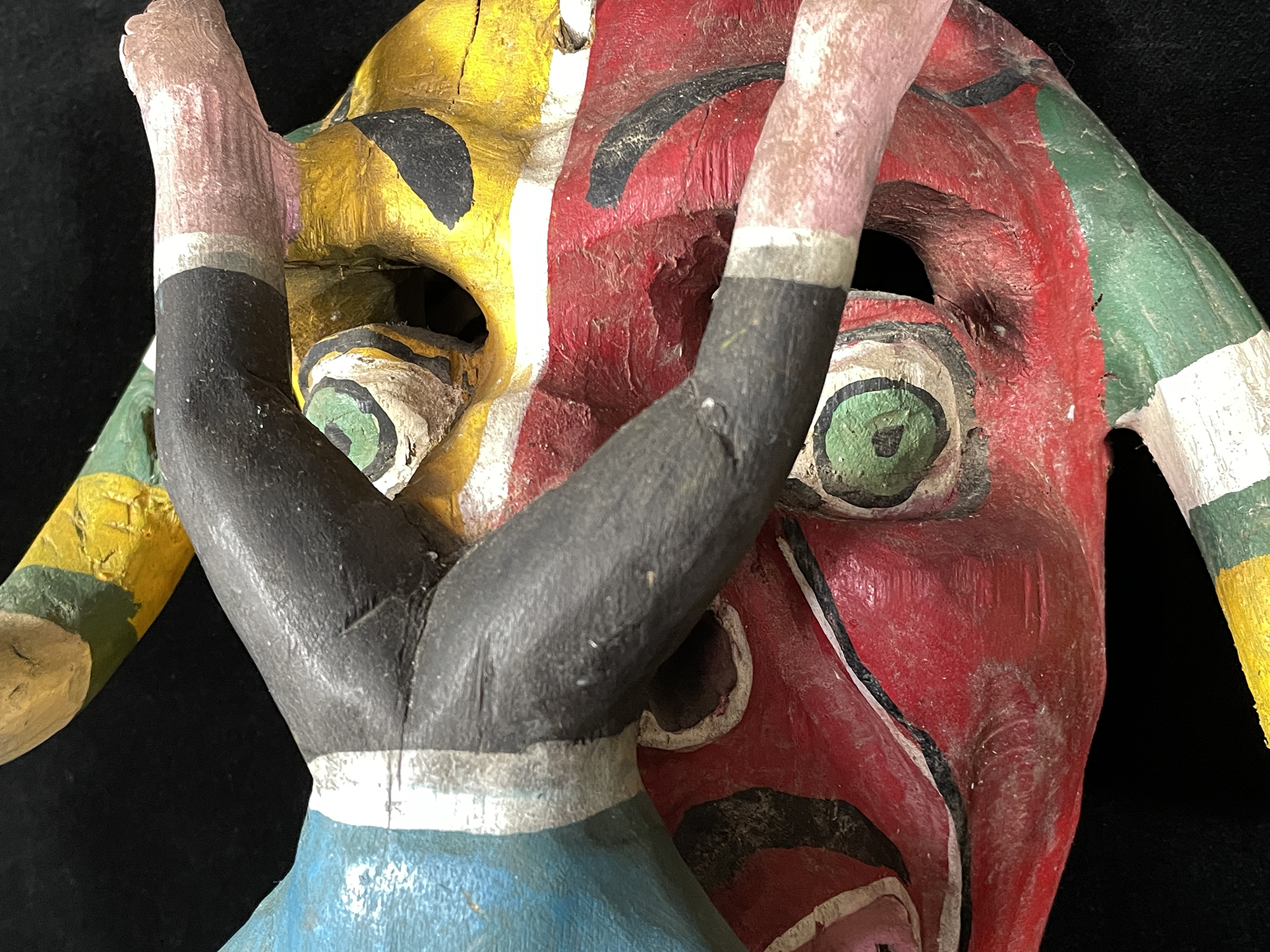 Diablo Mask with Downward Diving Man