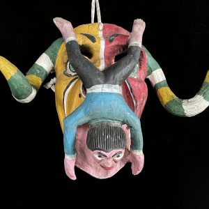 Diablo Mask with Downward Diving Man