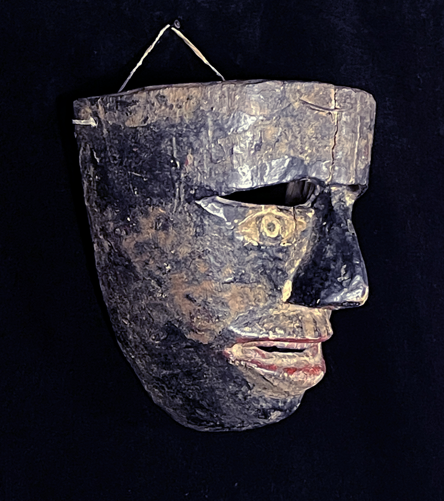 Antique Peruvian Negrito Dance Mask