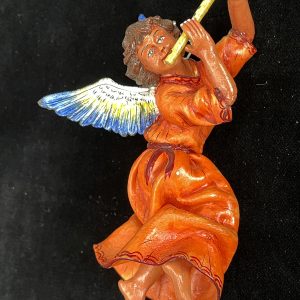 Angel with Flute - retablo figure