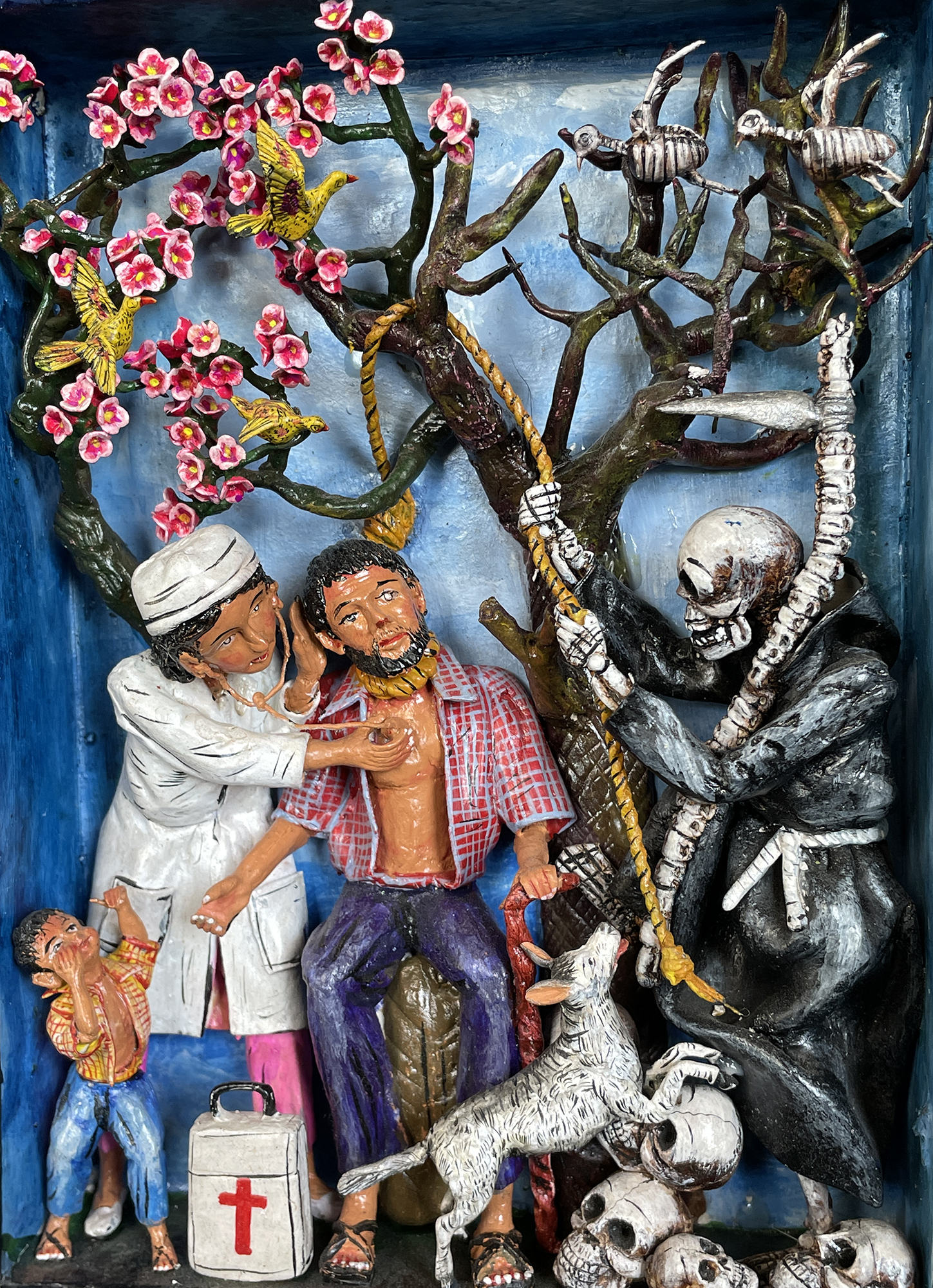 Between Life and Death - retablo